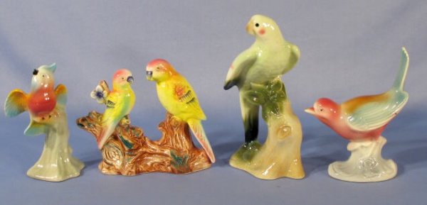 1262: Group of 4 Ceramic Bird Figures