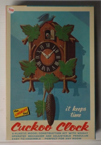 1966 The Lindberg line Cuckoo Clock model kit. In