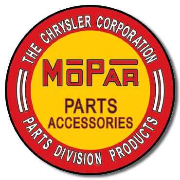 MOPAR METAL SIGN 12" ROUND