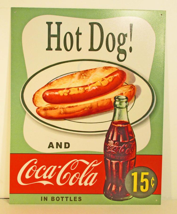 COCA-COLA ADVERTISING METAL SIGN