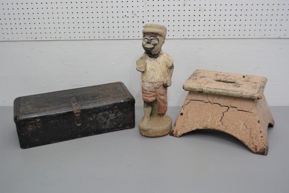 3 PC Lot-Stool, Tool Box, Sambo