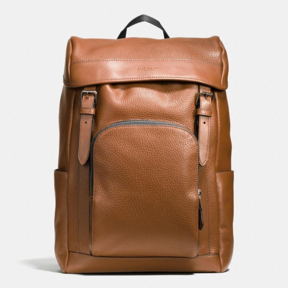 COACH HENRY BACKPACK IN PEBBLE LEATHER