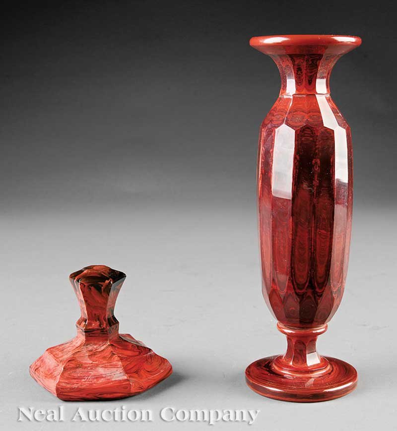 881: Lithyalin Glass Vase and Paperweight