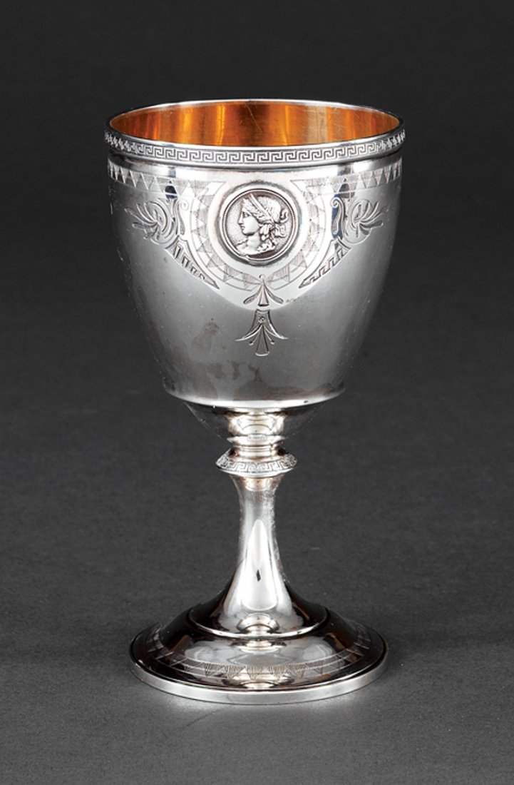 Gorham Sterling Silver "Medallion" Goblet