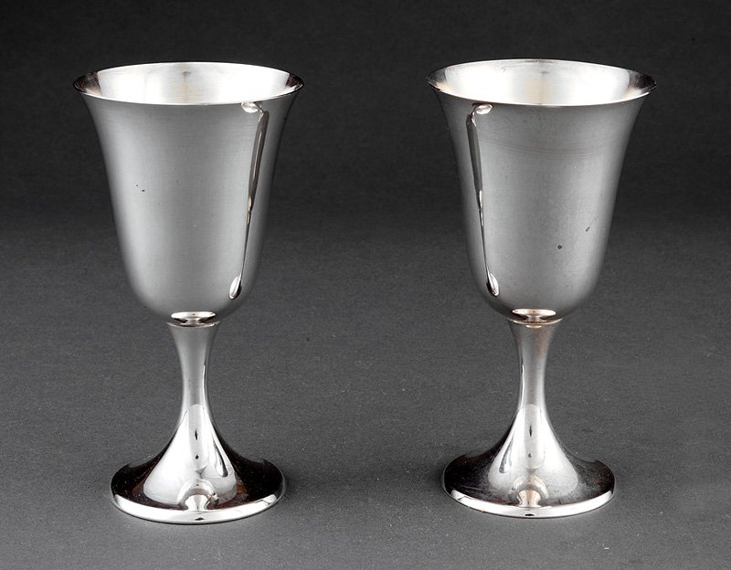 Eleven Gorham Sterling Silver Goblets
