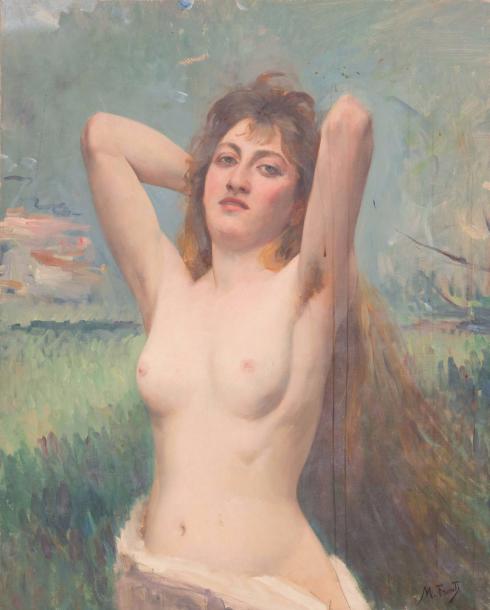 Michel FRONTI (1862-?) Buste de femme
