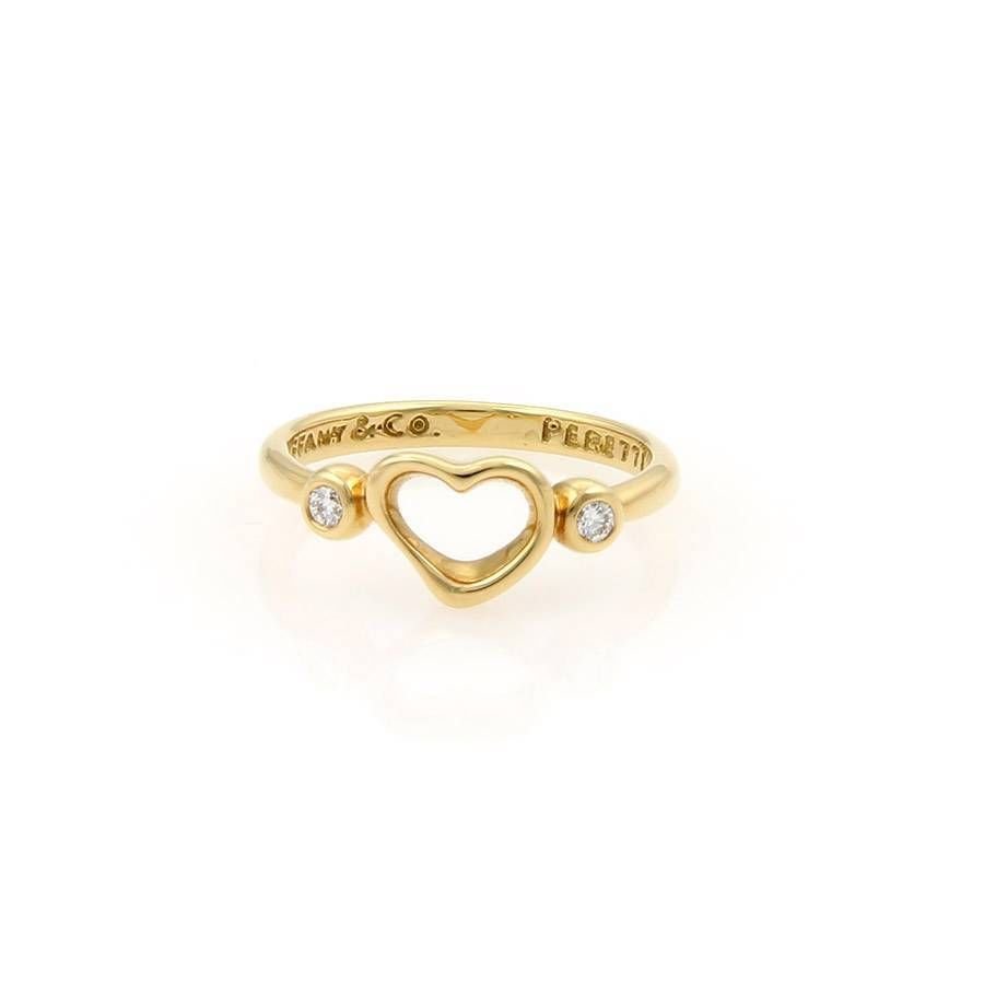 Tiffany & Co. Elsa Peretti Diamond Open Heart Ring