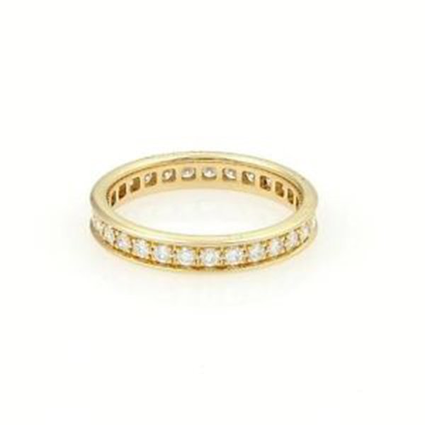 Cartier 18kt Yellow Gold Diamond Eternity Band Ring