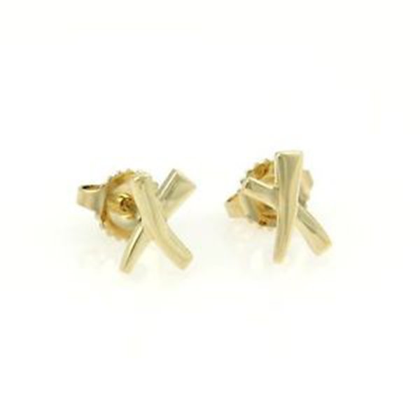 Tiffany & Co Paloma Picasso 18k Yellow Gold Kiss "X"