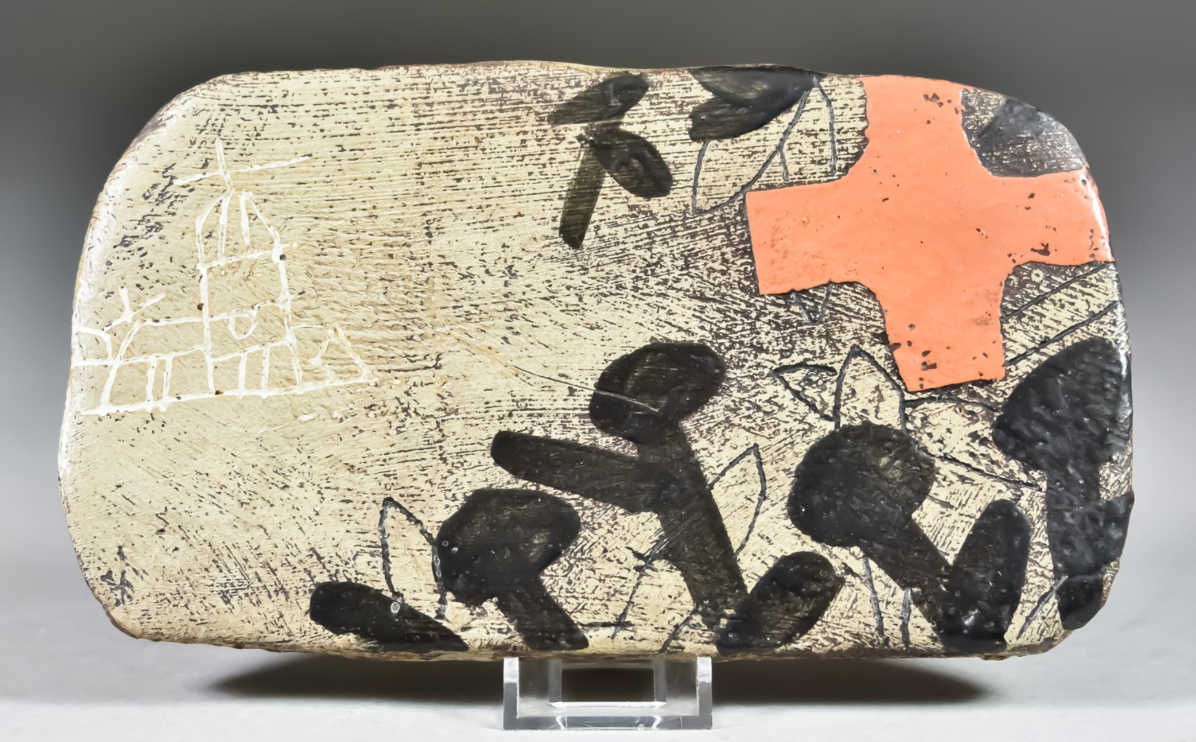 John Maltby (1936-2020) - Stoneware plaque with...