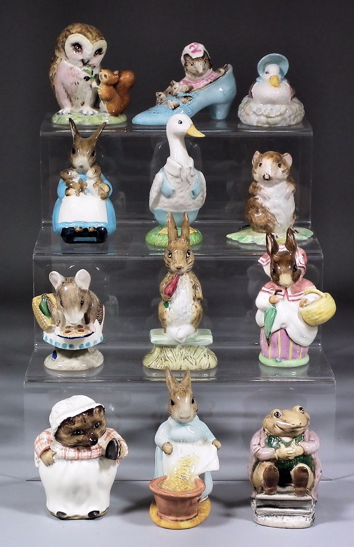 Nineteen Beswick pottery "Beatrix Potter" figures