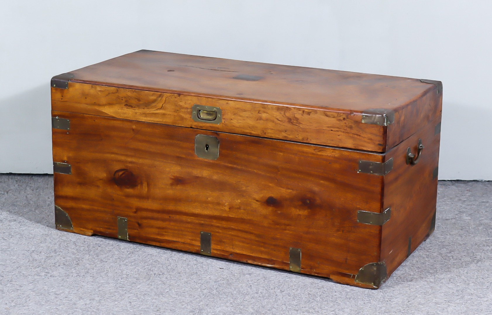 A 19th Century Brass Bound Camphor Wood Storage Chest