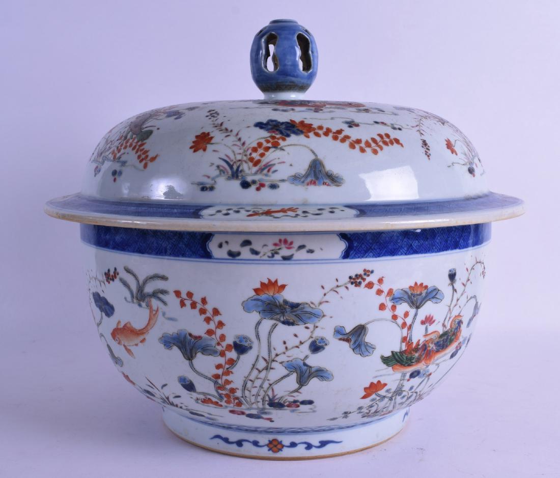 A very large chinese export qing dynasty famille rose