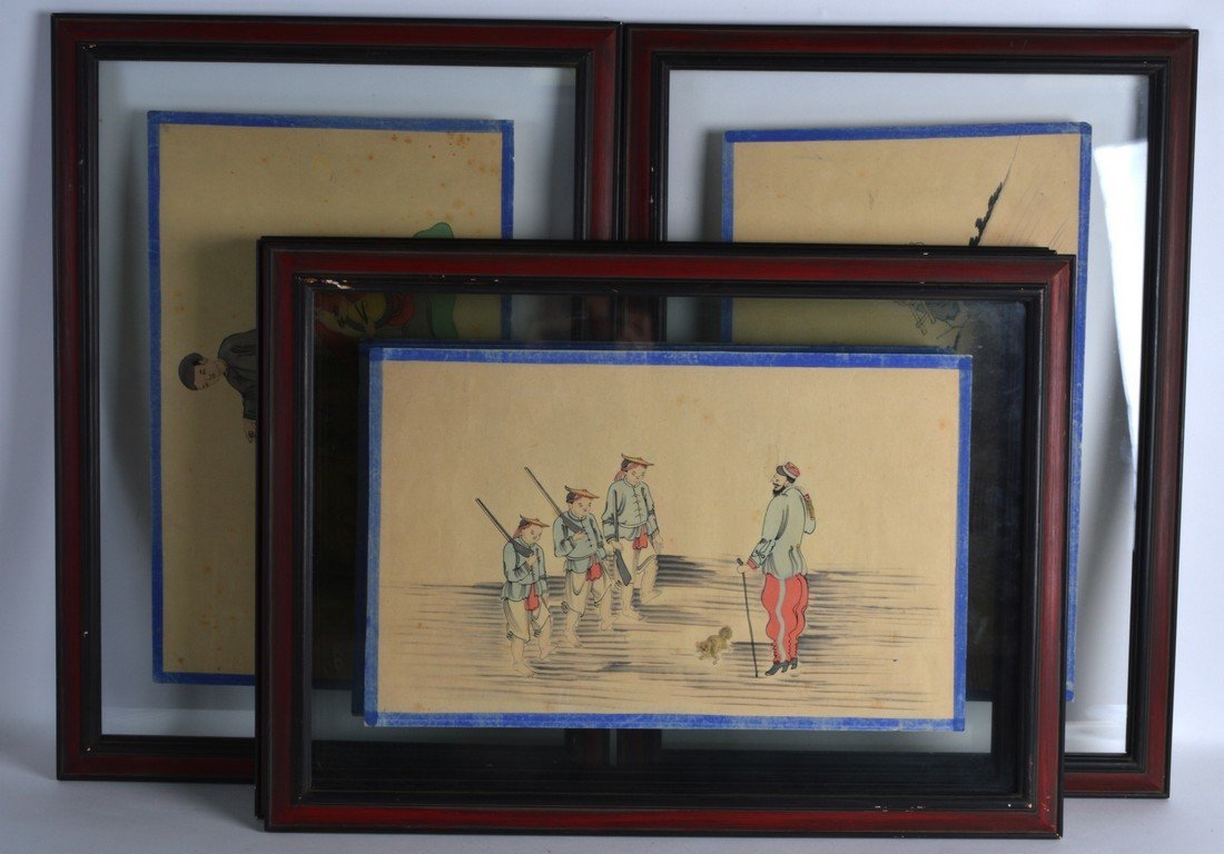A collection of twelve early 20th century framed