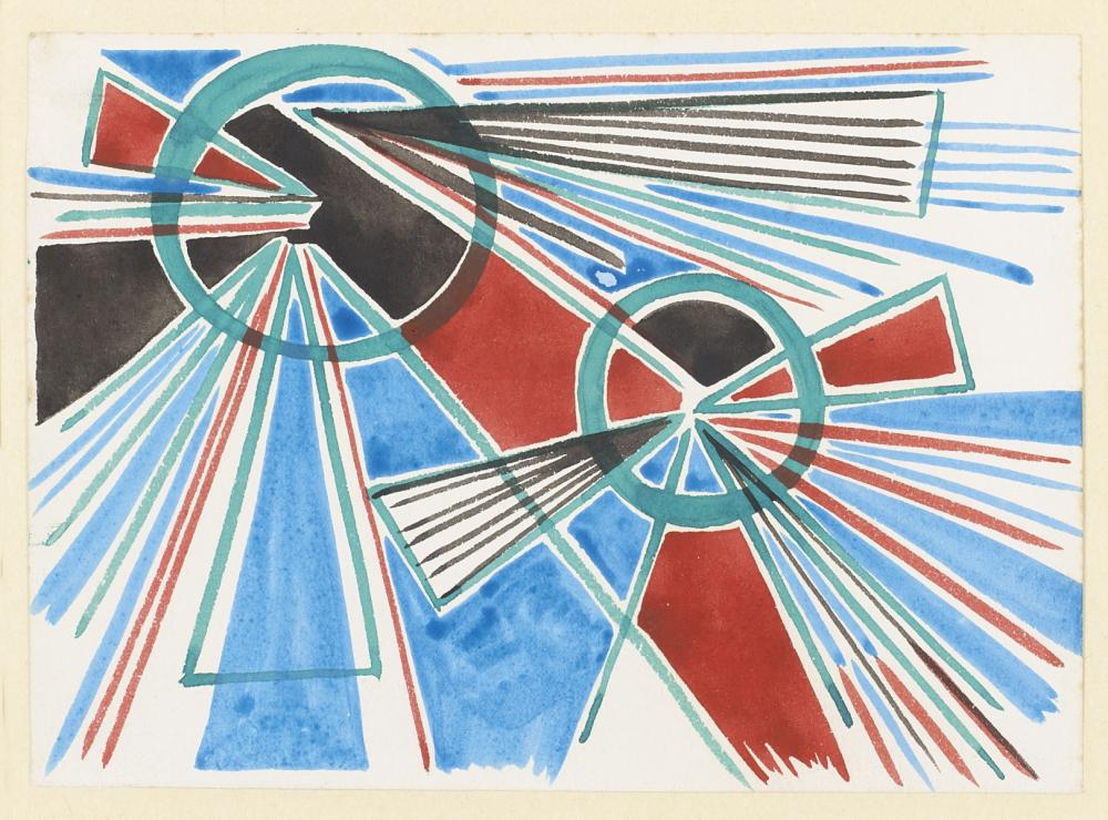 Sonia DELAUNAY - « RHYTHMES SIMULTANÉS », vers 1925