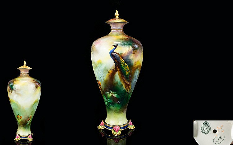 Royal Worcester James Hadley Signed Hand Painted Nice...