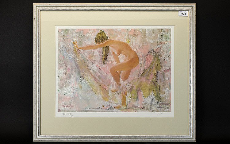 Signed Thornton Utz Limited Edition Print 'Morning Melody'. Framed and beh