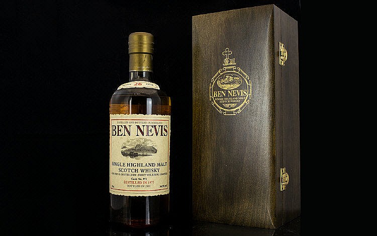 Ben Nevis Bottle of Vintage 1975 Single Highland Malt Scotch Whisky, Ltd Ed