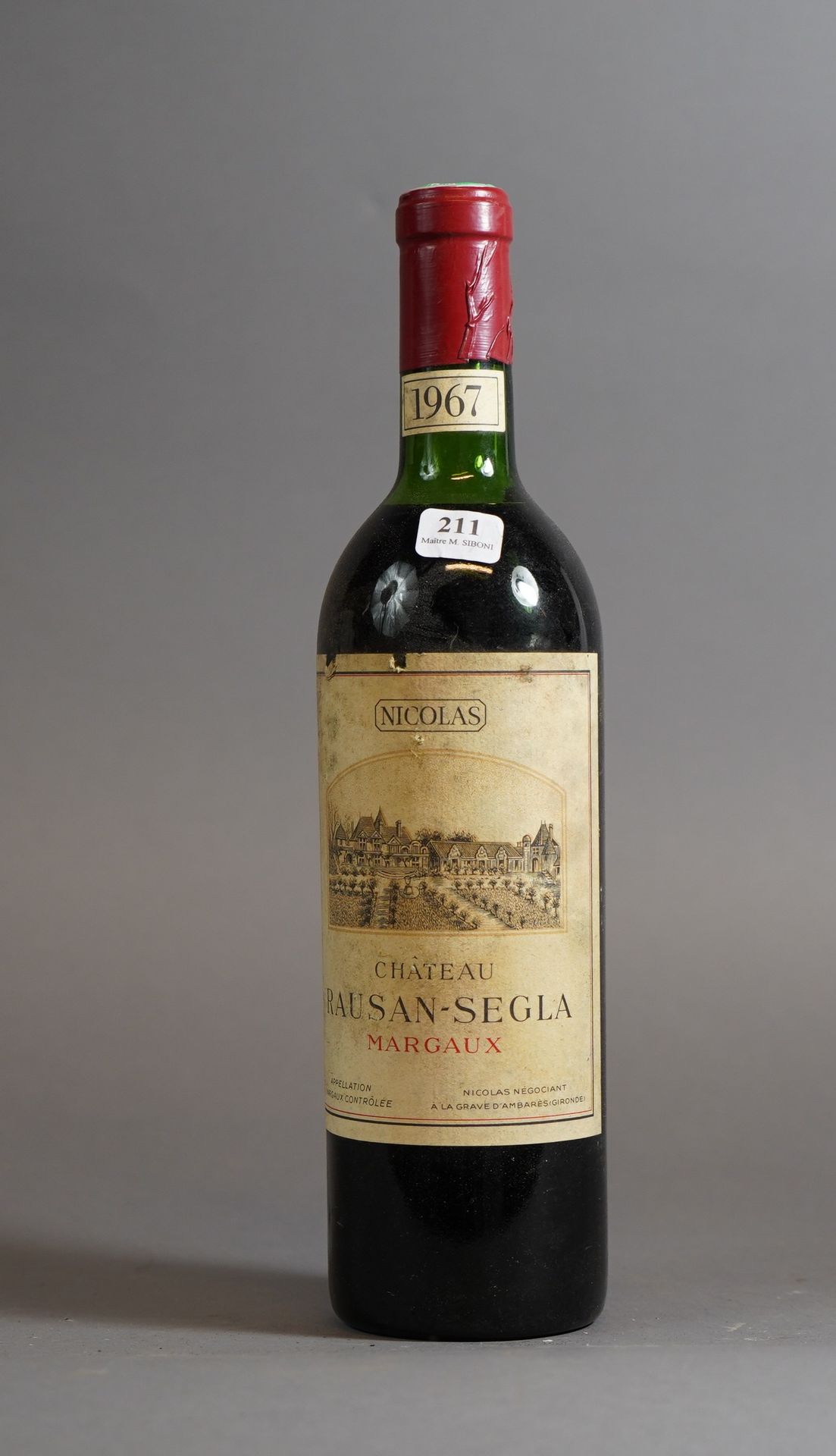 211- 1 bouteille de Château Rozan-Segla Margaux... - Lot 211 - Siboni