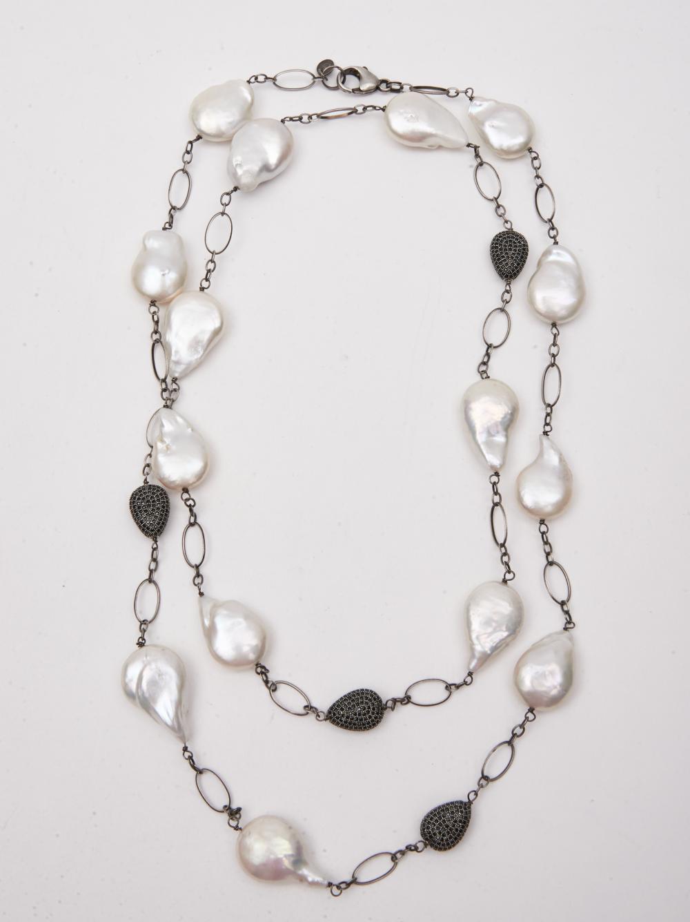 Sterling Silver and Freshwater Pearl Necklace