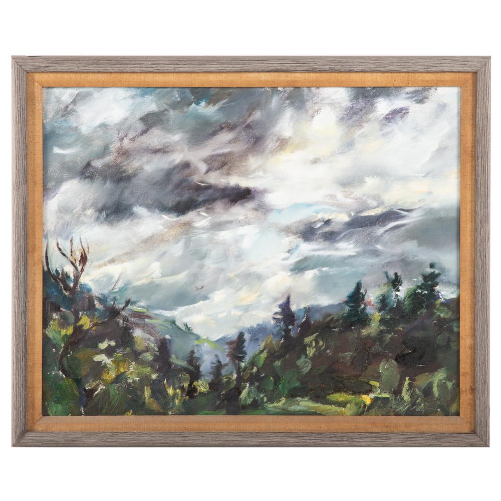 Raoul Middleman. Turbulent Landscape, oil