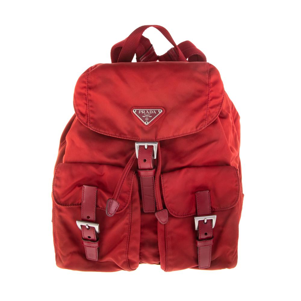 A Prada Tessuto Drawstring Backpack
