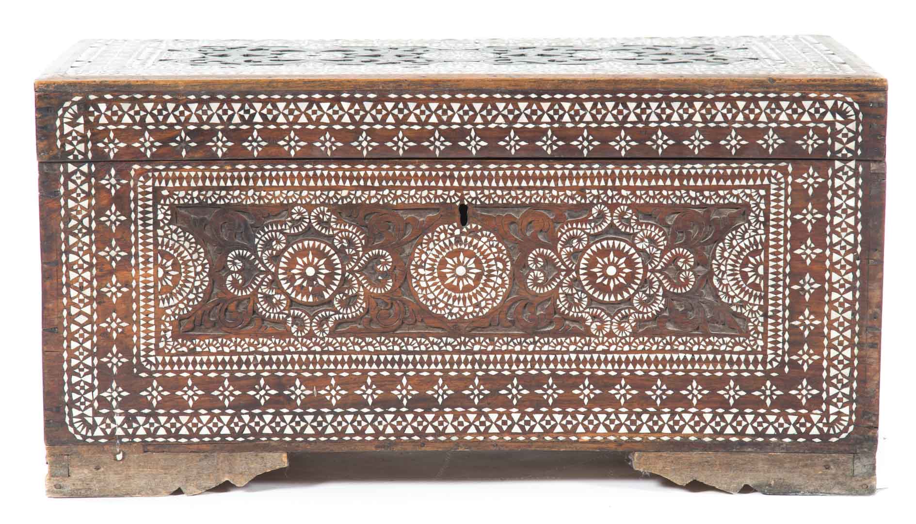 Indian mother-of-pearl inlaid chest