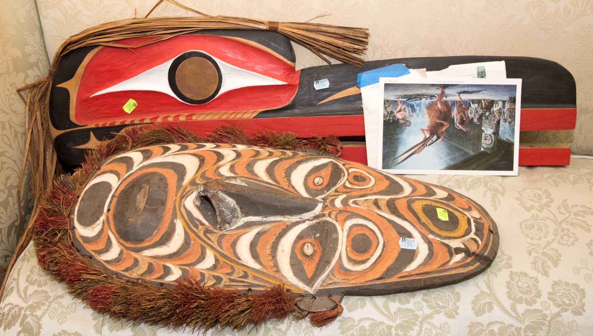 Pacific Northwest mask & another ethnic mask