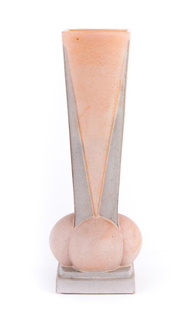 Roseville art pottery Futura Four Ball vase