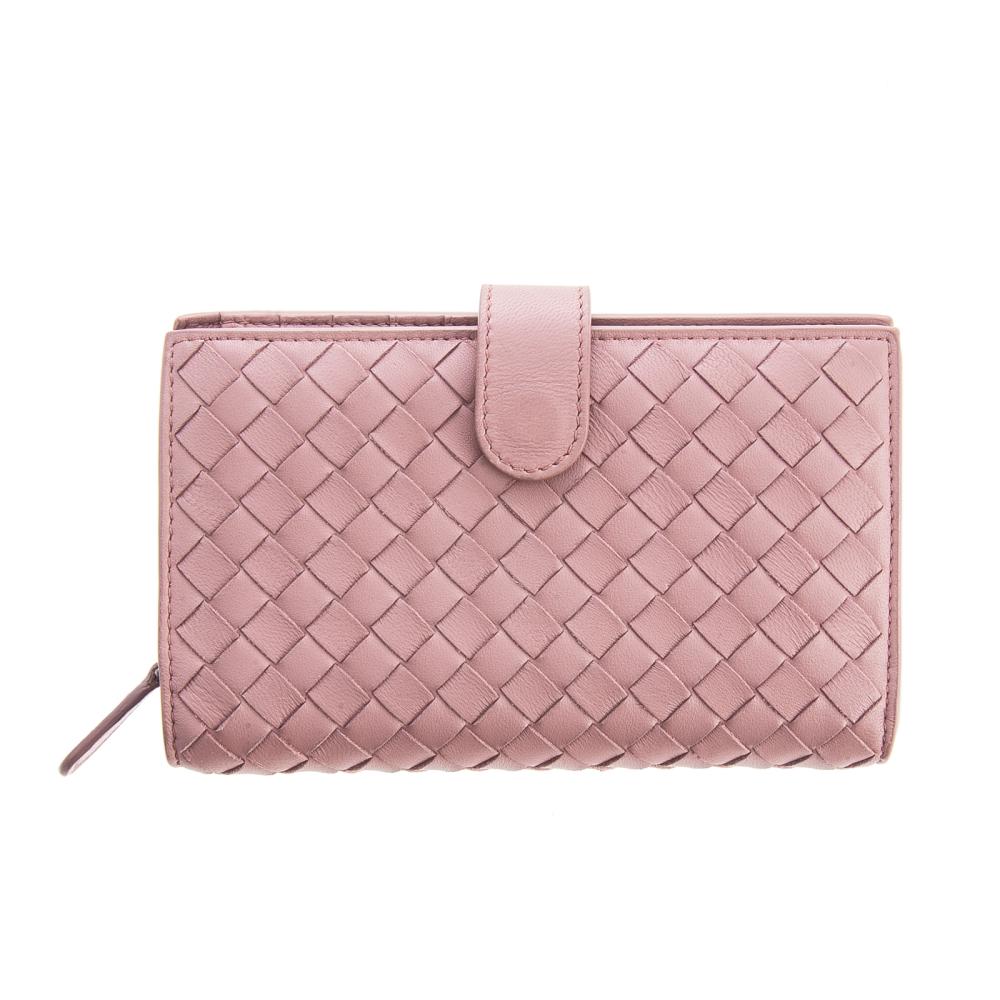 A Bottega Veneta Intrecciato Bifold Zip Wallet