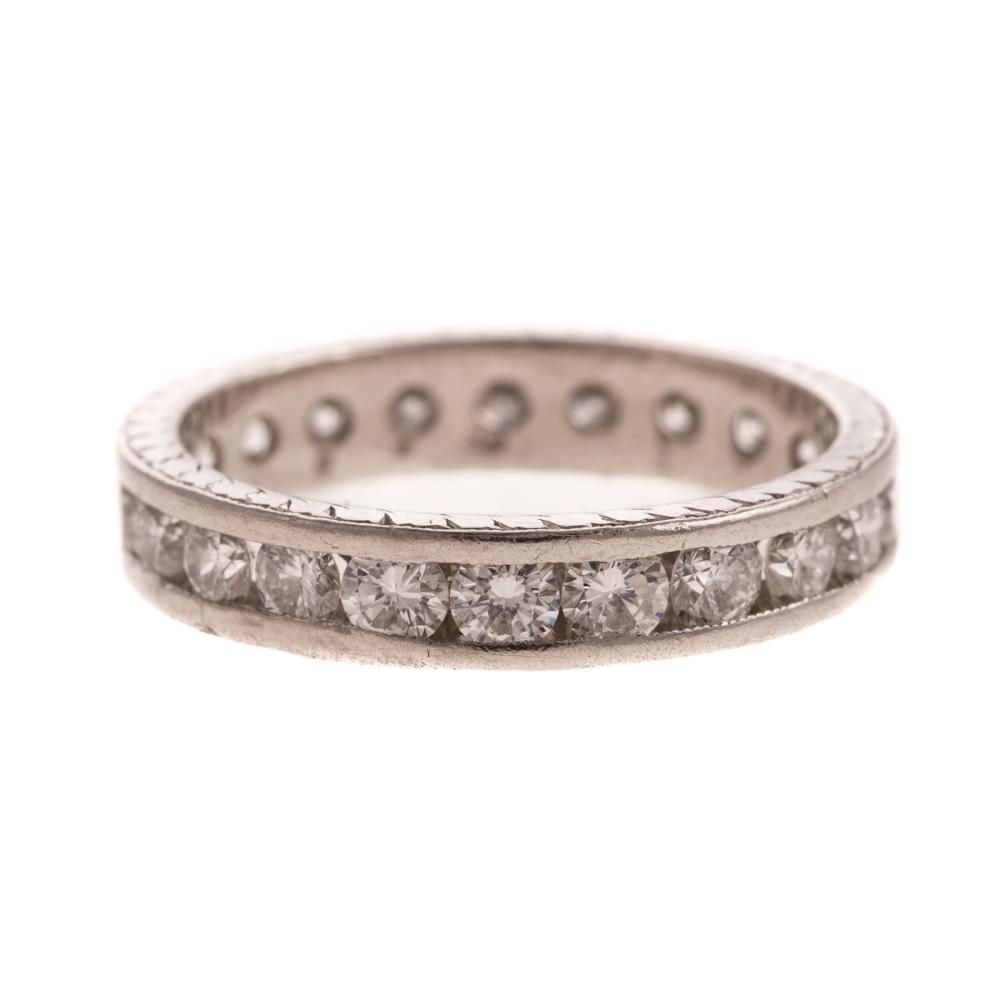 A Ladies Platinum Diamond Eternity Band
