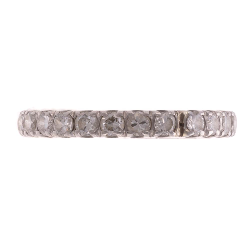 A Ladies Platinum Diamond Eternity Band