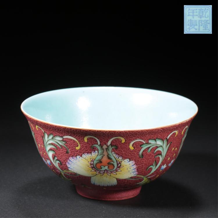 CHINESE QING DYNASTY FAMILLE ROSE BOWL