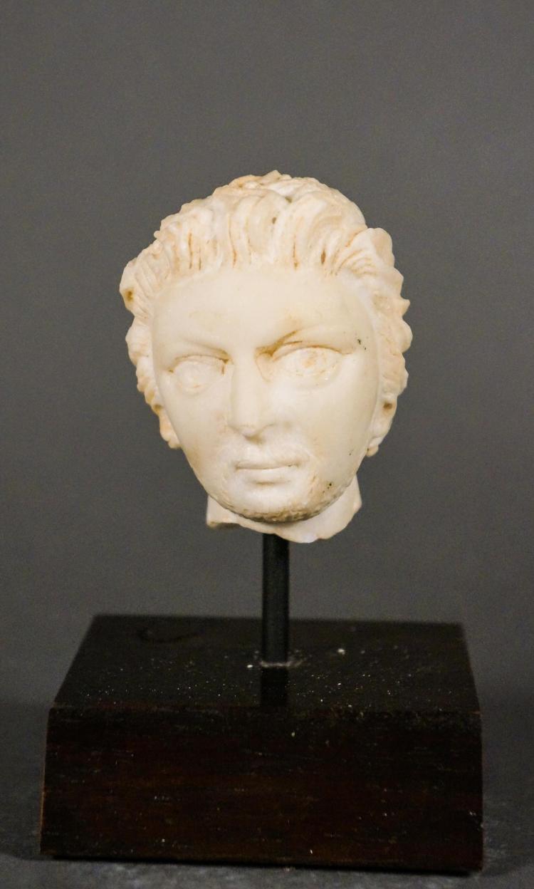 FANTASTIC ANCIENT ROMAN MARBLE HEAD