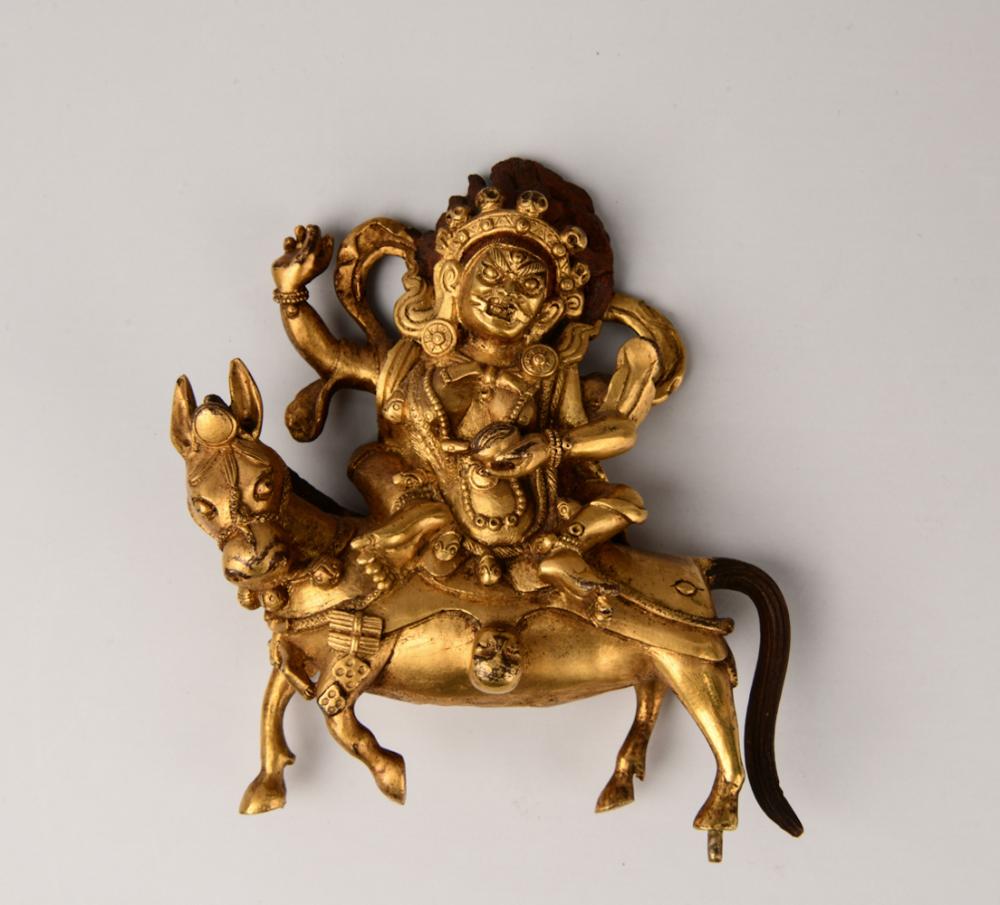 CHINESE GILT BRONZE BUDDHIST FIGURE