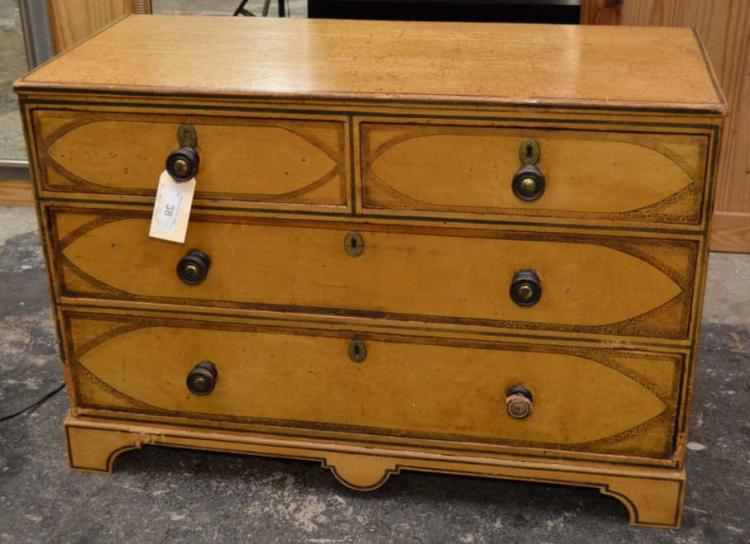 Antique Painted Pine Chest