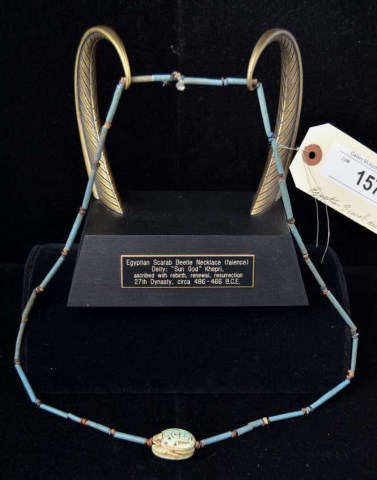 Ancient Egyptian Scarab Necklace