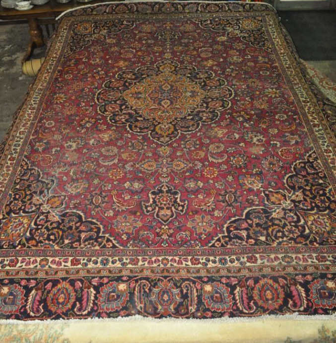 Antique Persian Isfahan Rug