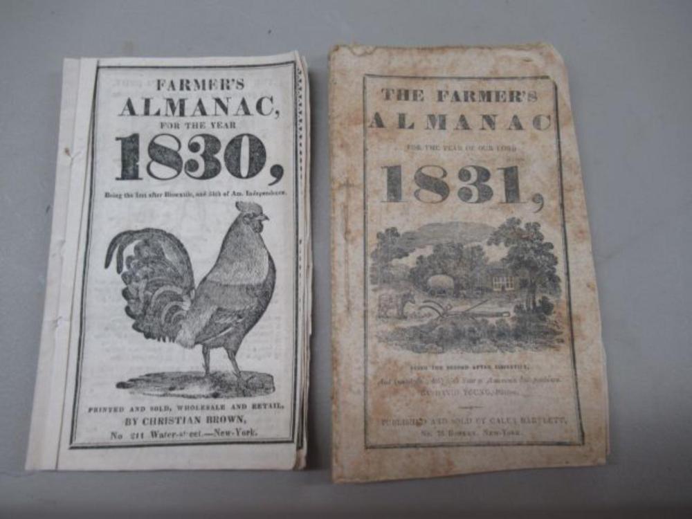 Farmer's Almanac 1830 & 1831