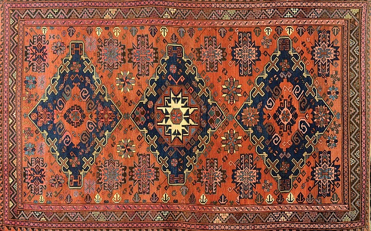 Antique Caucasian Soumak Carpet