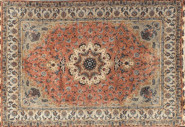 A Silk Persian Tabriz Carpet