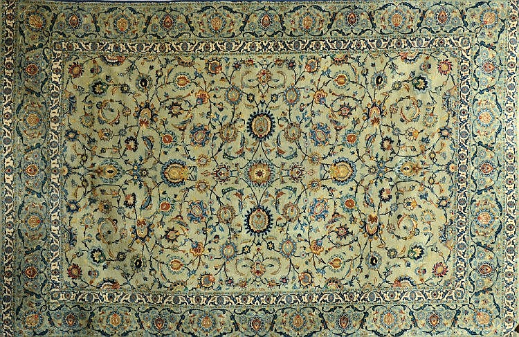 Antique Persian Isfahan rug