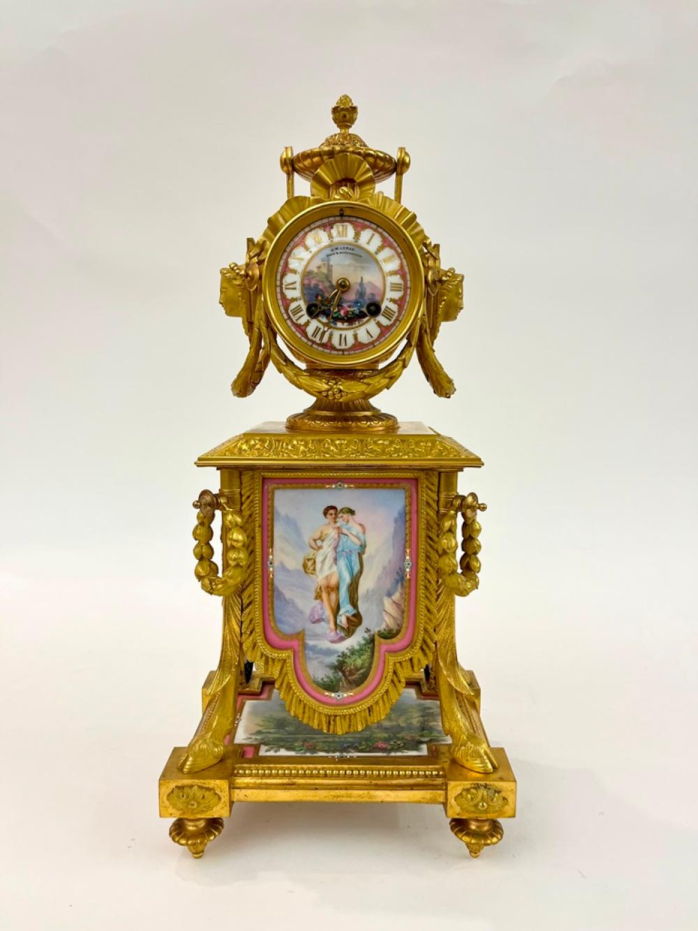 LATE 19TH CENTURY FRENCH NEOCLASSICAL GILT BRONZE AND...