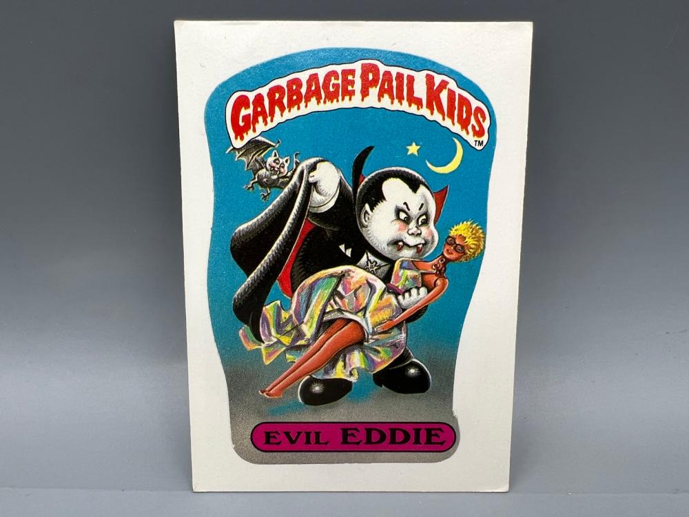 1985 Topps Garbage Pail Kids Evil Eddie #1b - Series 1...