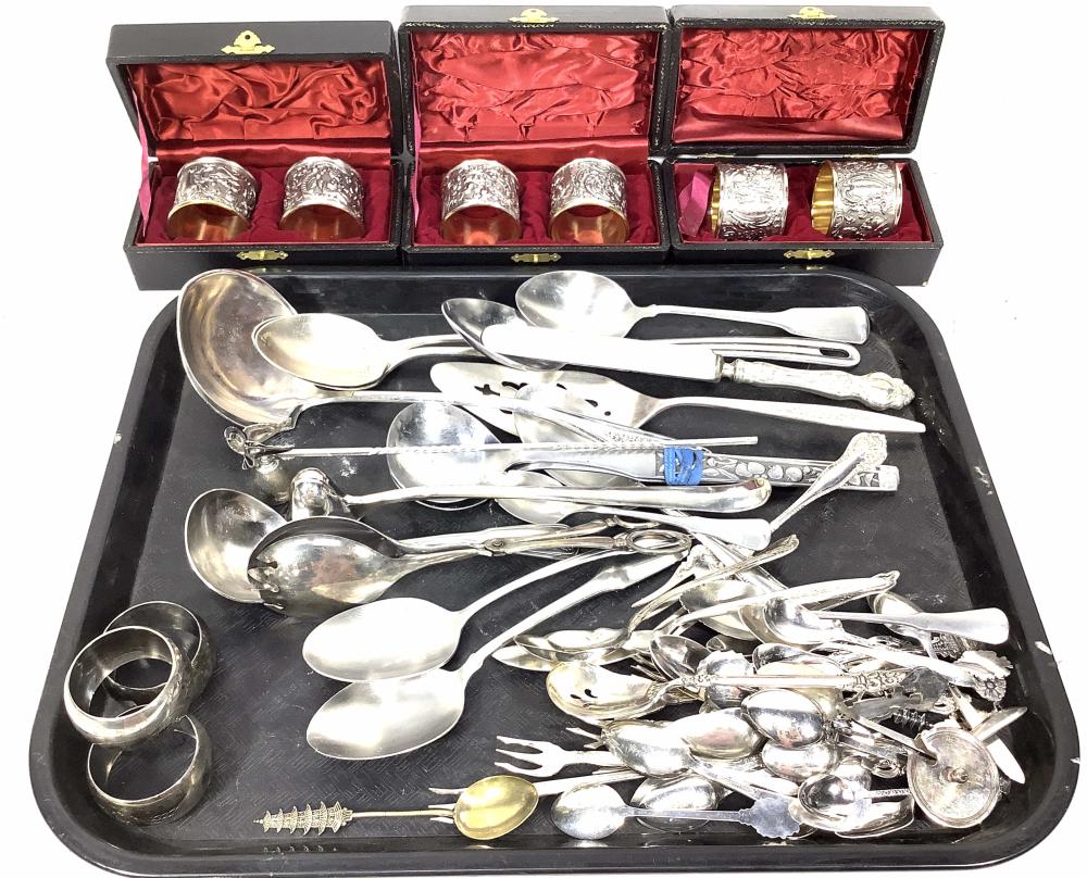 Assorted Silverplate Flatware, Candle Snuffers