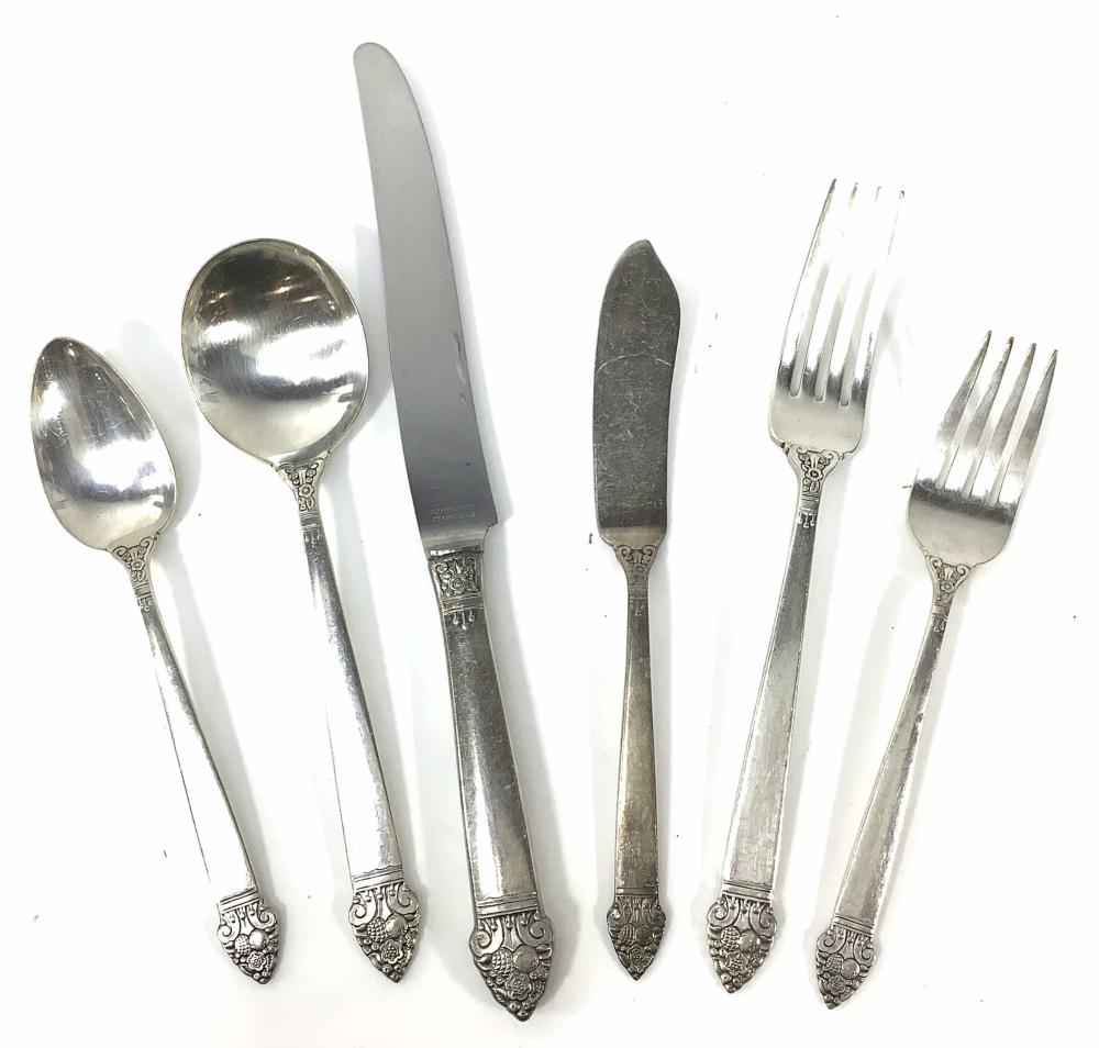 (73pc) Vintage Silver Plate Community Flatware
