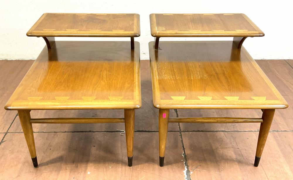 Pair Lane Acclaim Mid Century Modern Step Tables