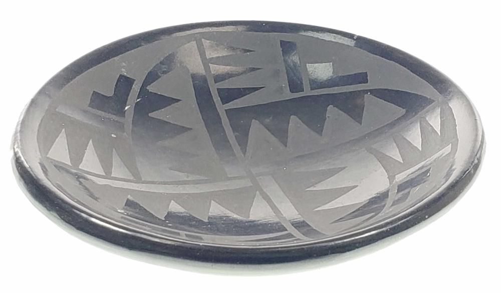 San Ildefonso Pueblo Blue Corn Blackware Pottery