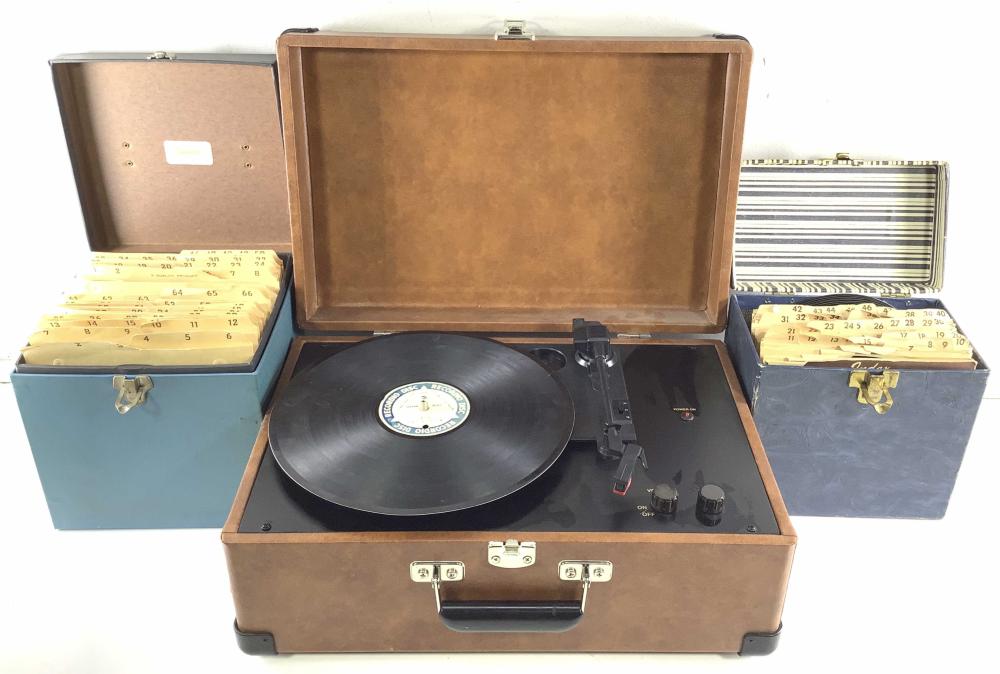 Crosley Record Player, 60+ Vinyl Records