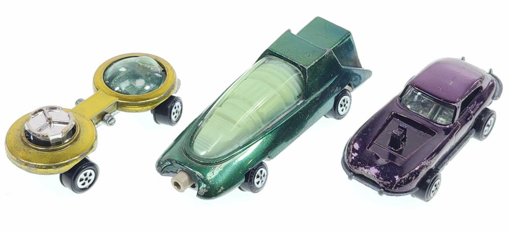(3) Vintage Redline Hot Wheels Die Cast Cars